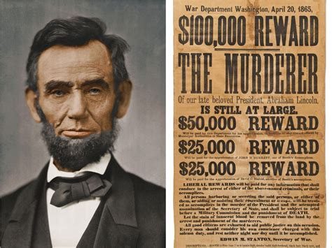 john wilkes booth wanted poster original|A rare poster offering a reward for Abraham Lincolns murderer。